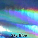 Holographic Sky Blue Permanent Vinyl | Permanent Adhesive Vinyl