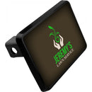 SUBLIMATION BLACK RECTANGULAR HITCH COVER WITH ALUMINUM INSERT (2" POST)