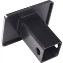 SUBLIMATION BLACK RECTANGULAR HITCH COVER WITH ALUMINUM INSERT (2" POST)