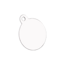 SUBLIMATION WHITE CIRCLE PET TAG