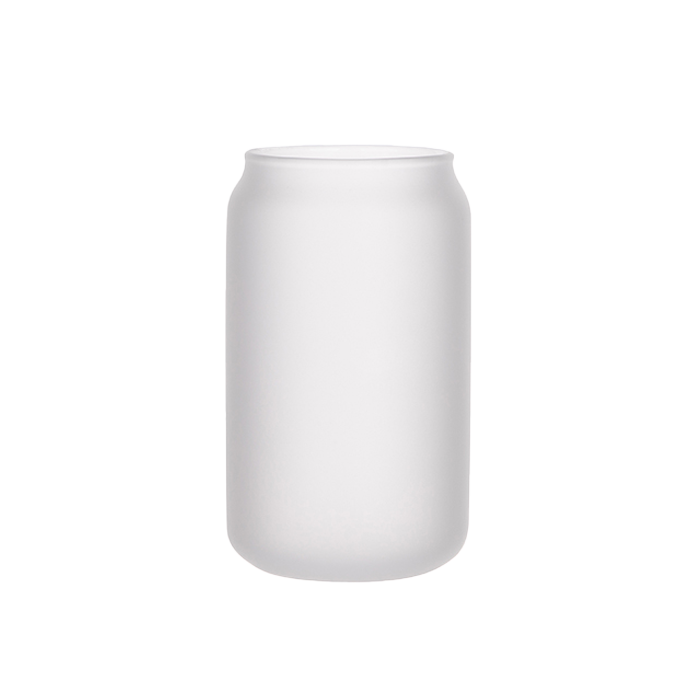 Frosted Glass Beer Can Mockup
